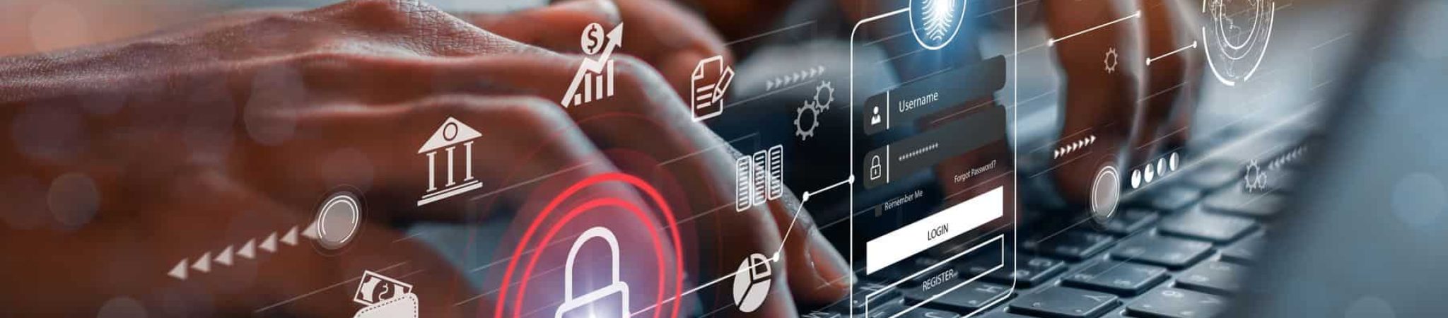 cyber security concept, Login, User, identification information security and encryption, secure Internet access, cybersecurity, secure access to user's personal information,